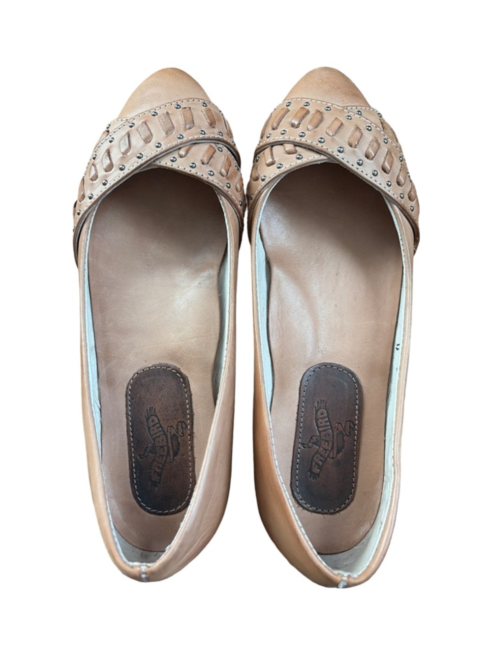 Freebird Brynn Studded Leather Ballet Flats - Picture 4 of 9